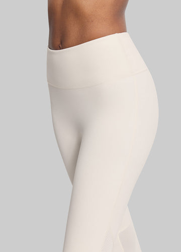 High-Waisted Mesh-Panel Leggings for High-Impact Workouts