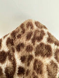 ZzzCrew Women's Double-Sided Arctic Print Apricot Leopard Pattern Hooded Pajama Set