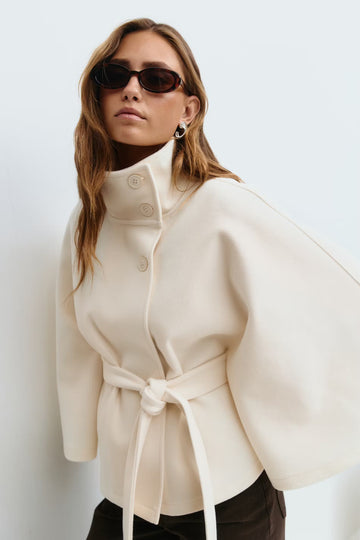 Women's Belted Cape Jacket