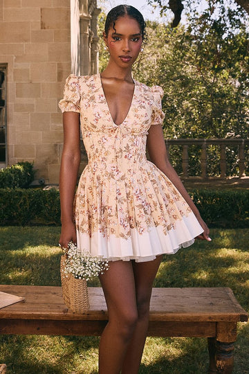 Ainslie - Floral Print Mini Dress