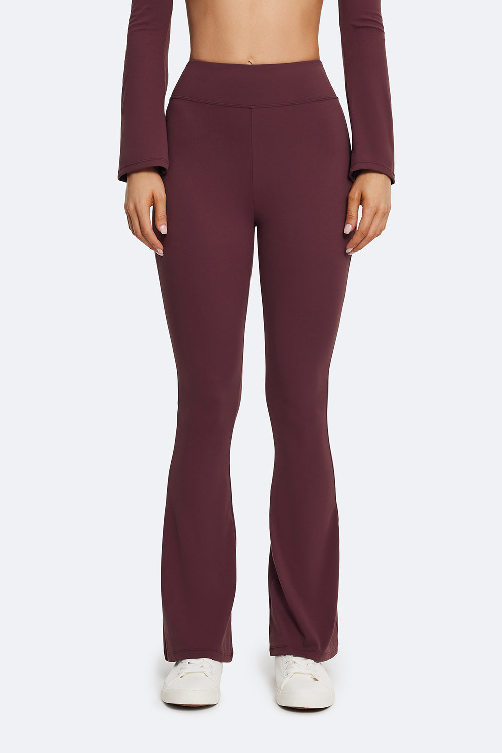 Figure-Flattering High-Waisted Flared Leggings