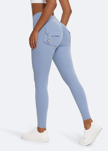 Figure-Enhancing Push-Up Leggings with Back Pockets