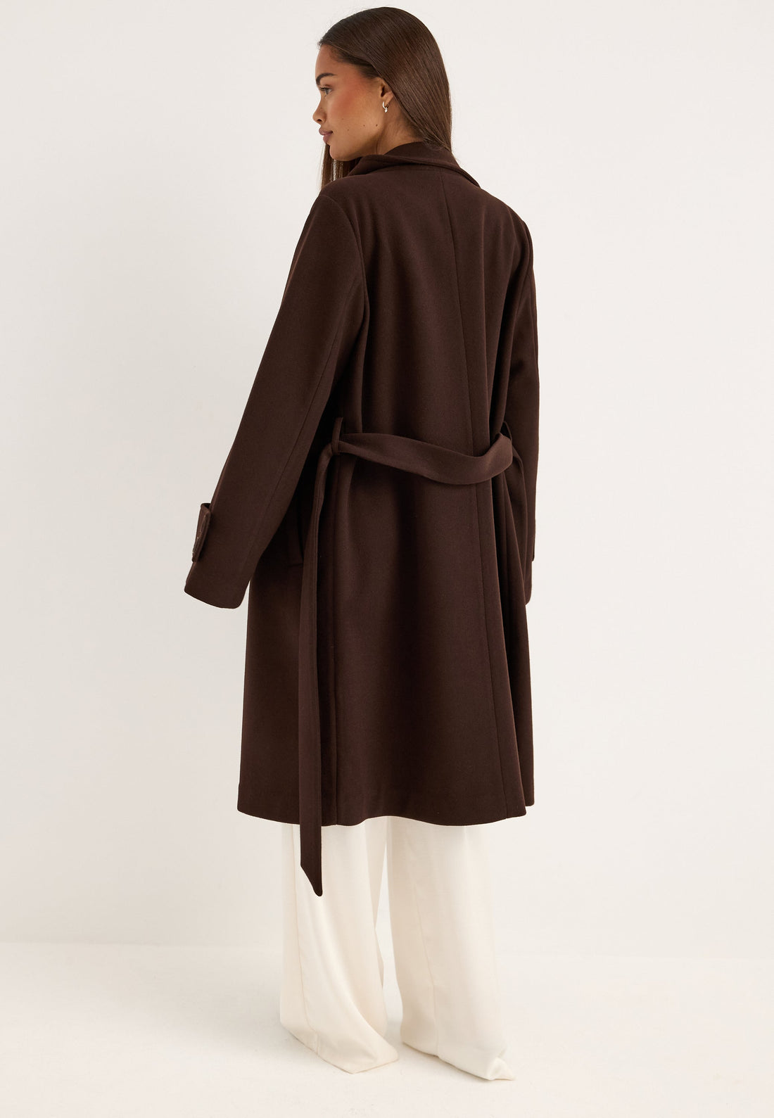 High Neck Midi Coat