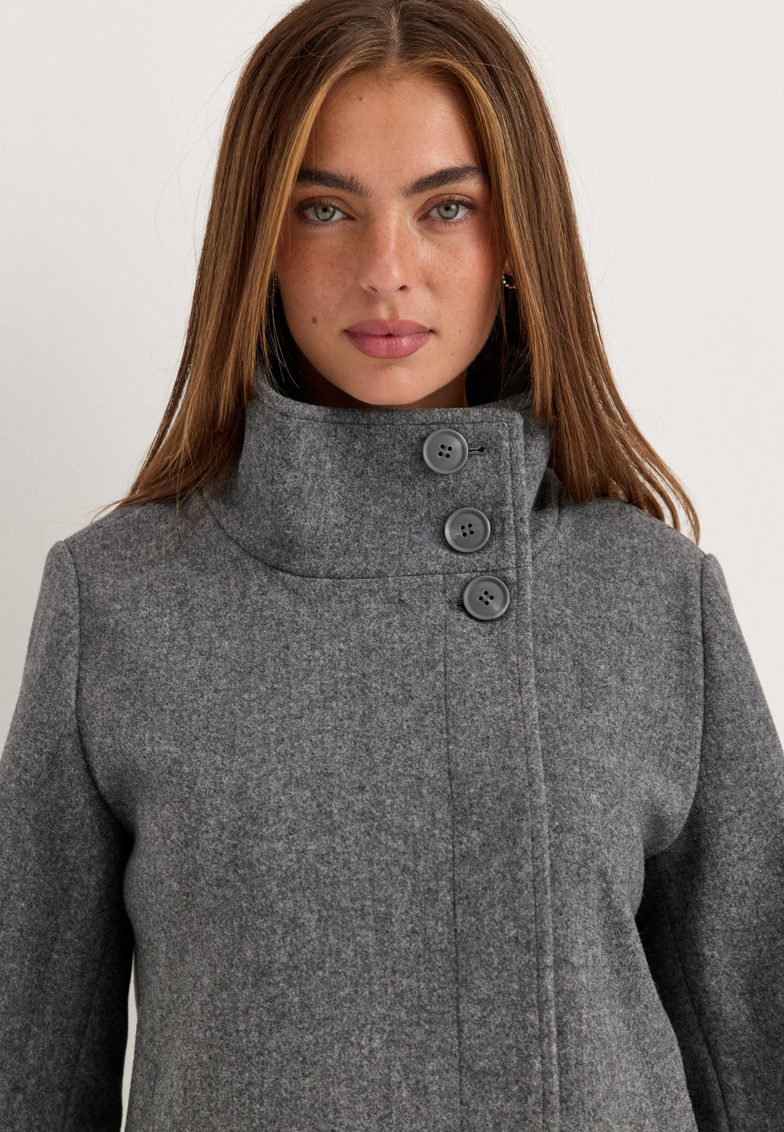 High Neck Short Coat