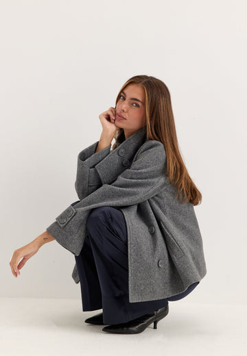 High Neck Short Coat