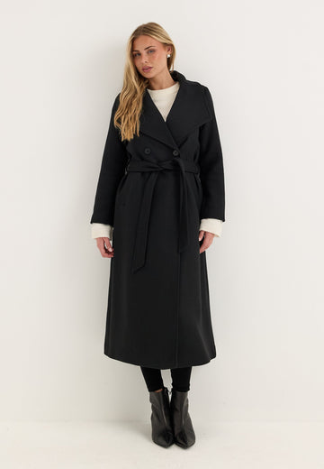 Long Wool Blend Coat