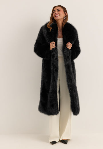 Long Faux Fur Coat