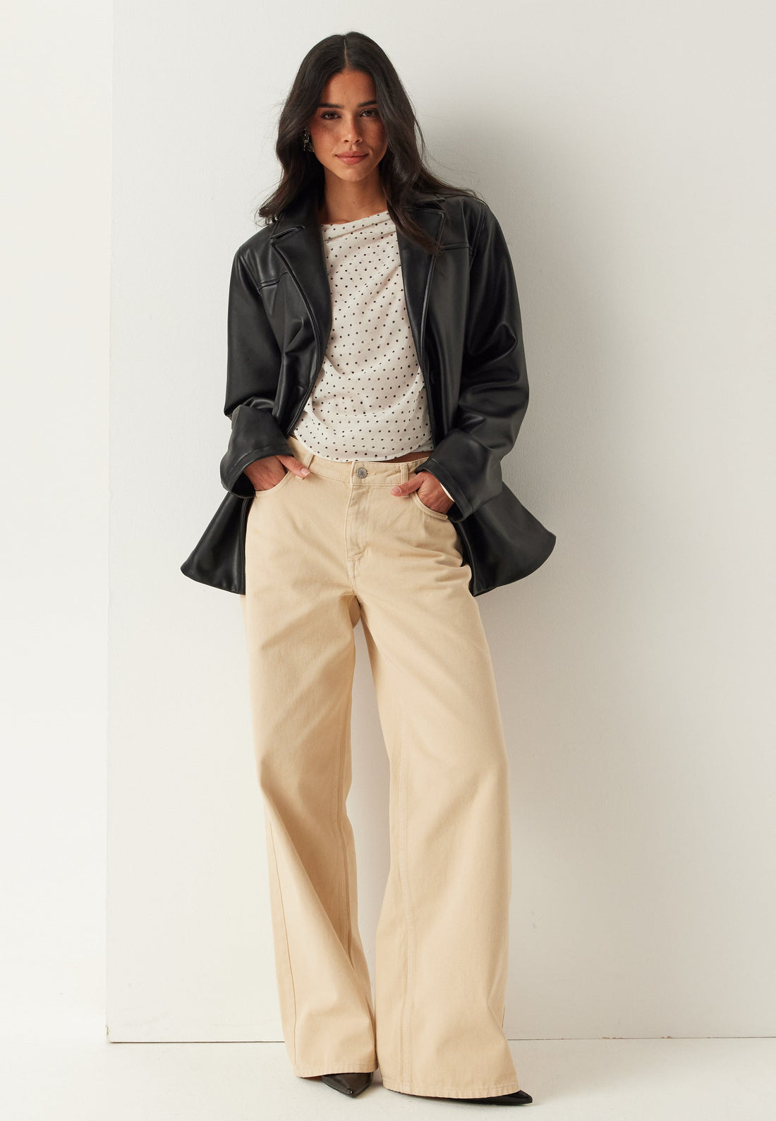 PU Blazer Jacket