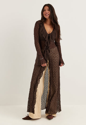 Lace Cardigan Dress