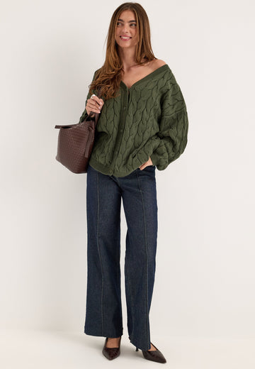 Cable Knit Cardigan