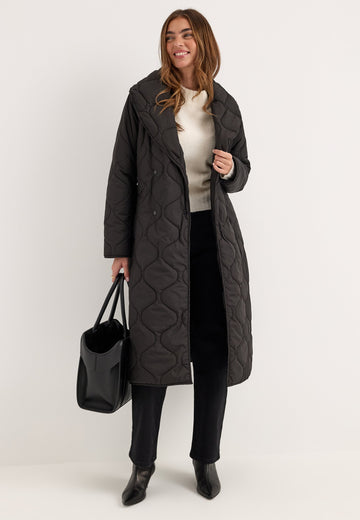 Quilted Long Jacket