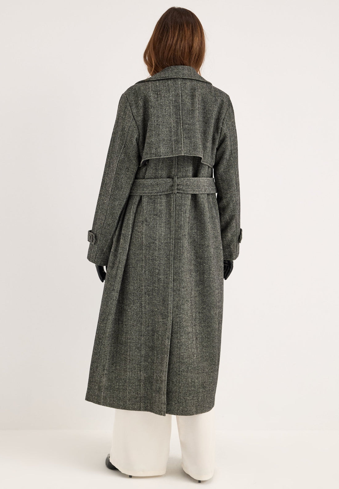 Tweed Trench Coat