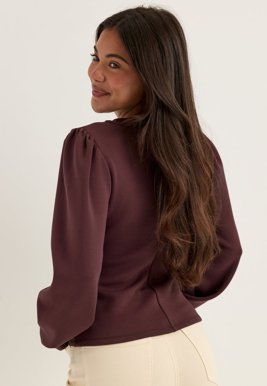 Shaped Puff Sleeve Top