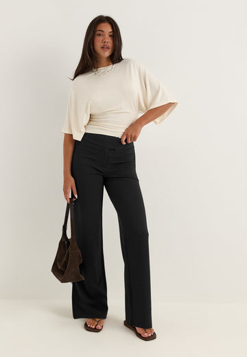 Soft Suit Wide Trousers