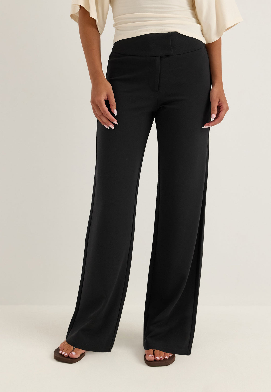 Soft Suit Wide Trousers