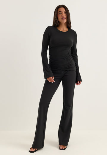 Soft Suit Flared Trousers