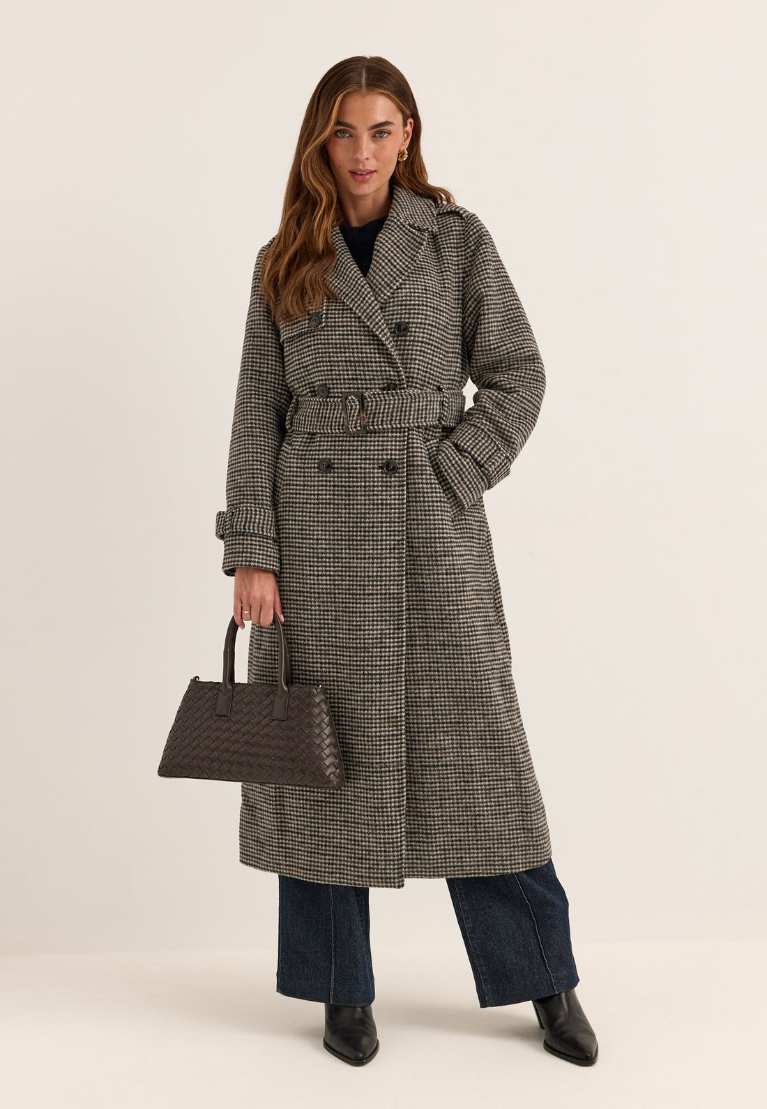 Wool Blend Trench Coat