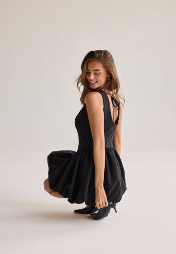 Remake Bubble-Hem Short Dress