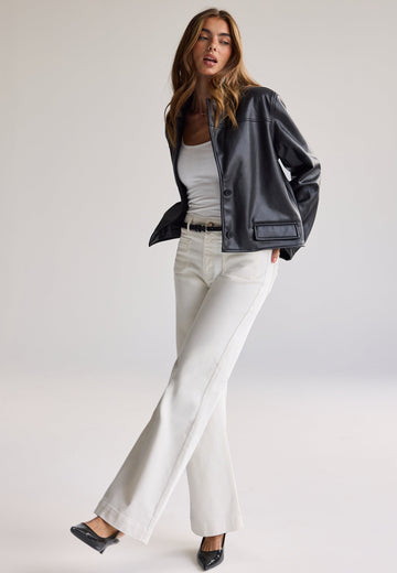 Remake Short PU Jacket
