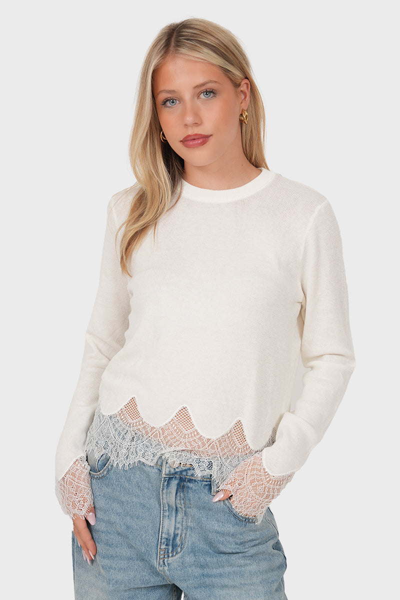 Camille White Sweater