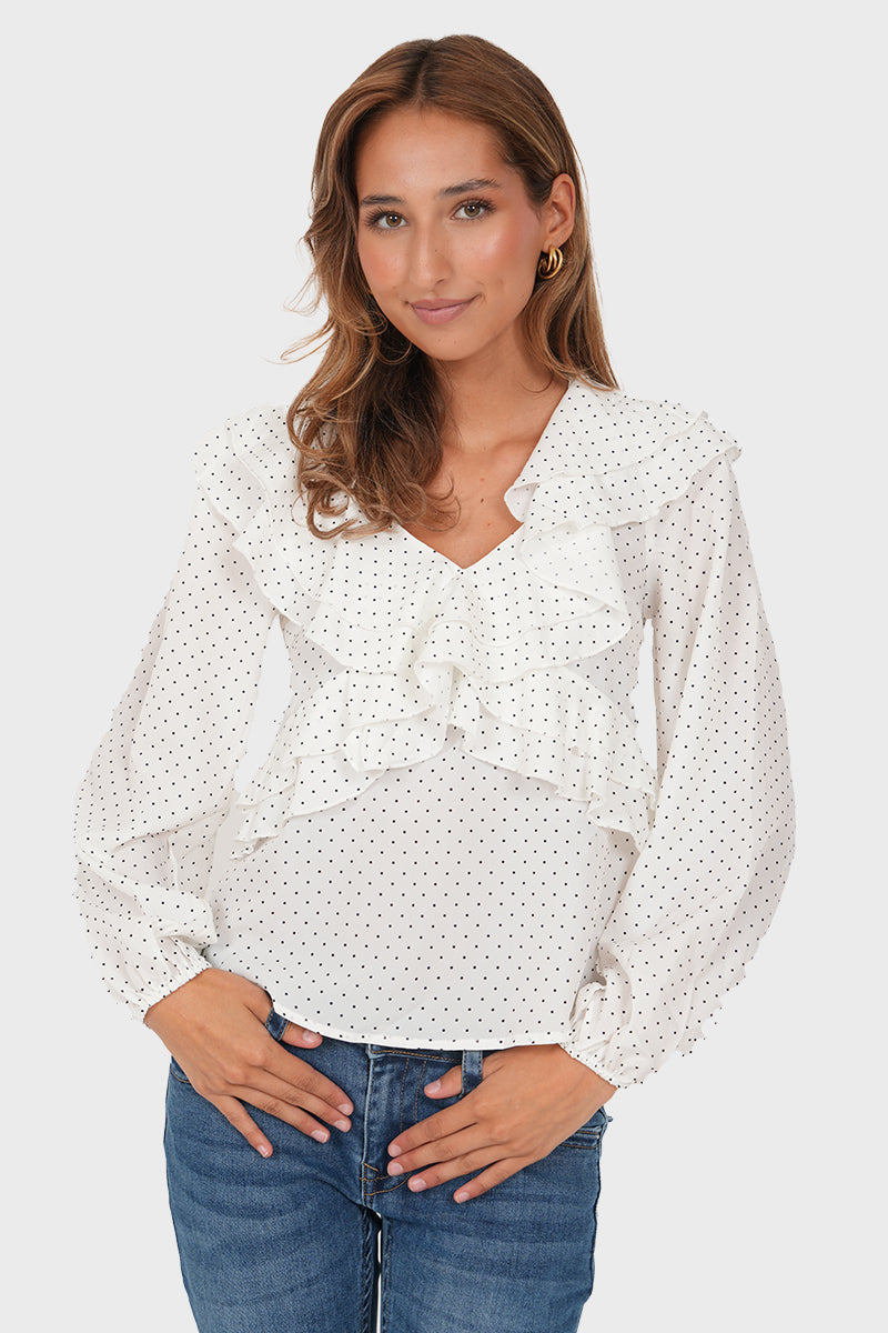 Nayla blouse in white