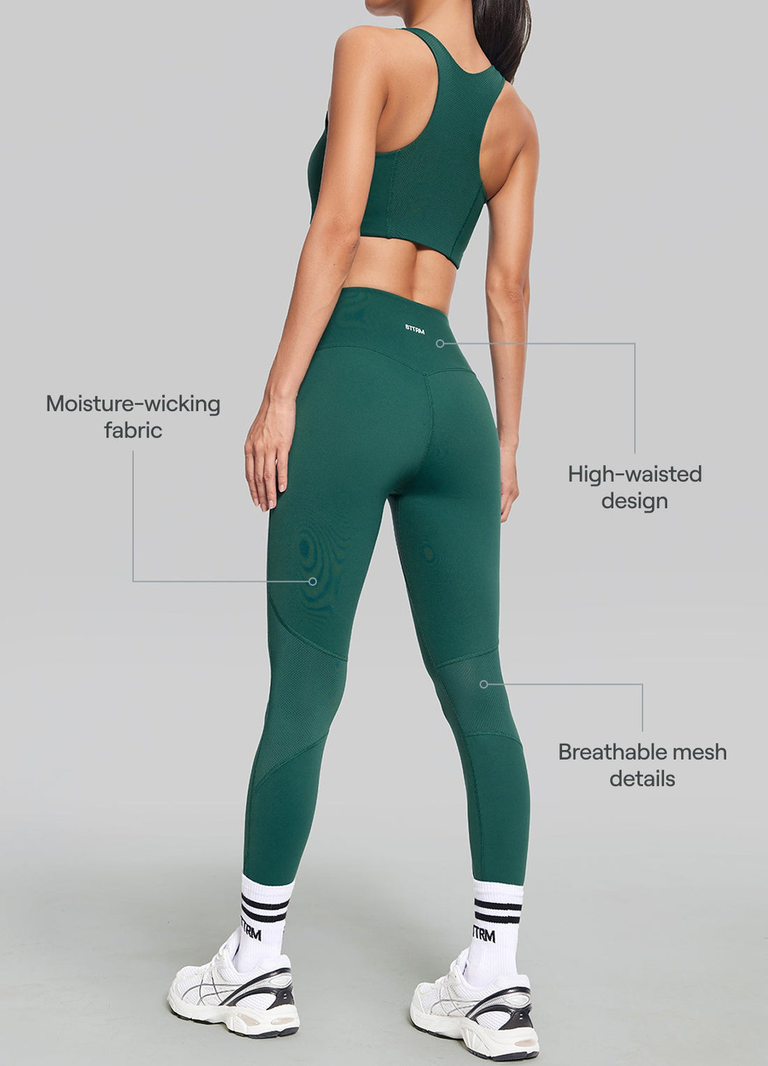 High-Waisted Mesh Leggings for Impact-Ready Performance