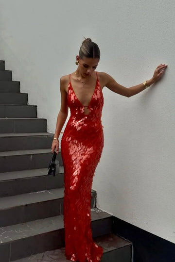 Zarina Sequin Maxi Dress