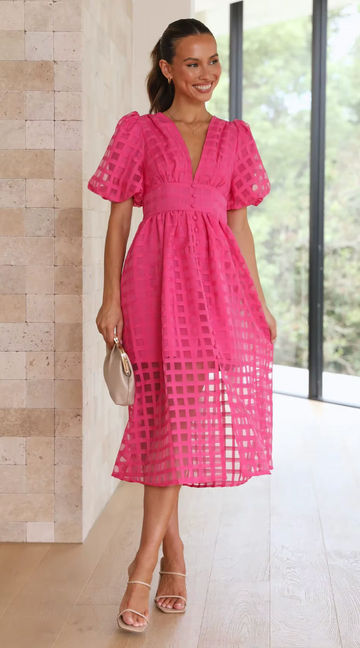 Hallie  - Elegant Summer Midi Dress