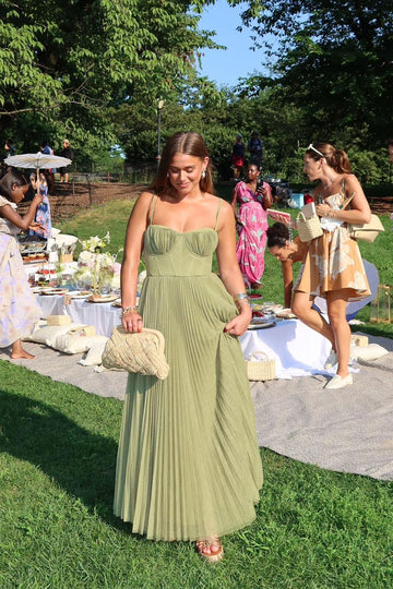 Lottie - Bustier Sleeveless Midi Dress