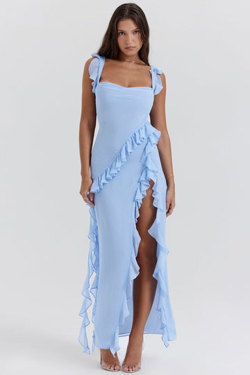 Billie - Stylish Ruffle Midi Dress