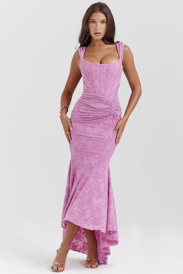 Aria - Elegant Waist Midi Dress