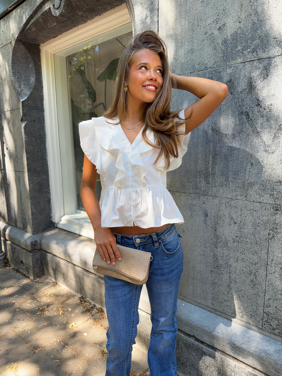 Joa White Blouse