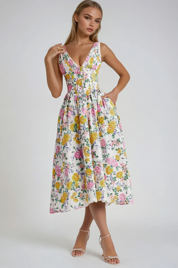 Amelia - Elegant Summer Midi Dress