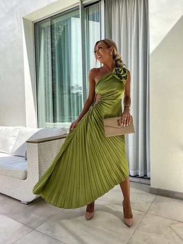 Sophia - Romantic Flower Midi Dress