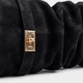 Suede Knee-High Boots — Black