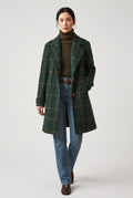 Women's Green Wool Wool-blend Coat