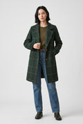 Women's Green Wool Wool-blend Coat