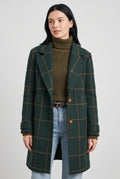 Women's Green Wool Wool-blend Coat