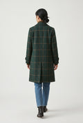 Women's Green Wool Wool-blend Coat