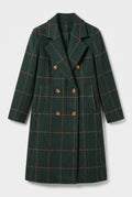 Women's Green Wool Wool-blend Coat