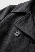 Black Long Trench Coat — Black
