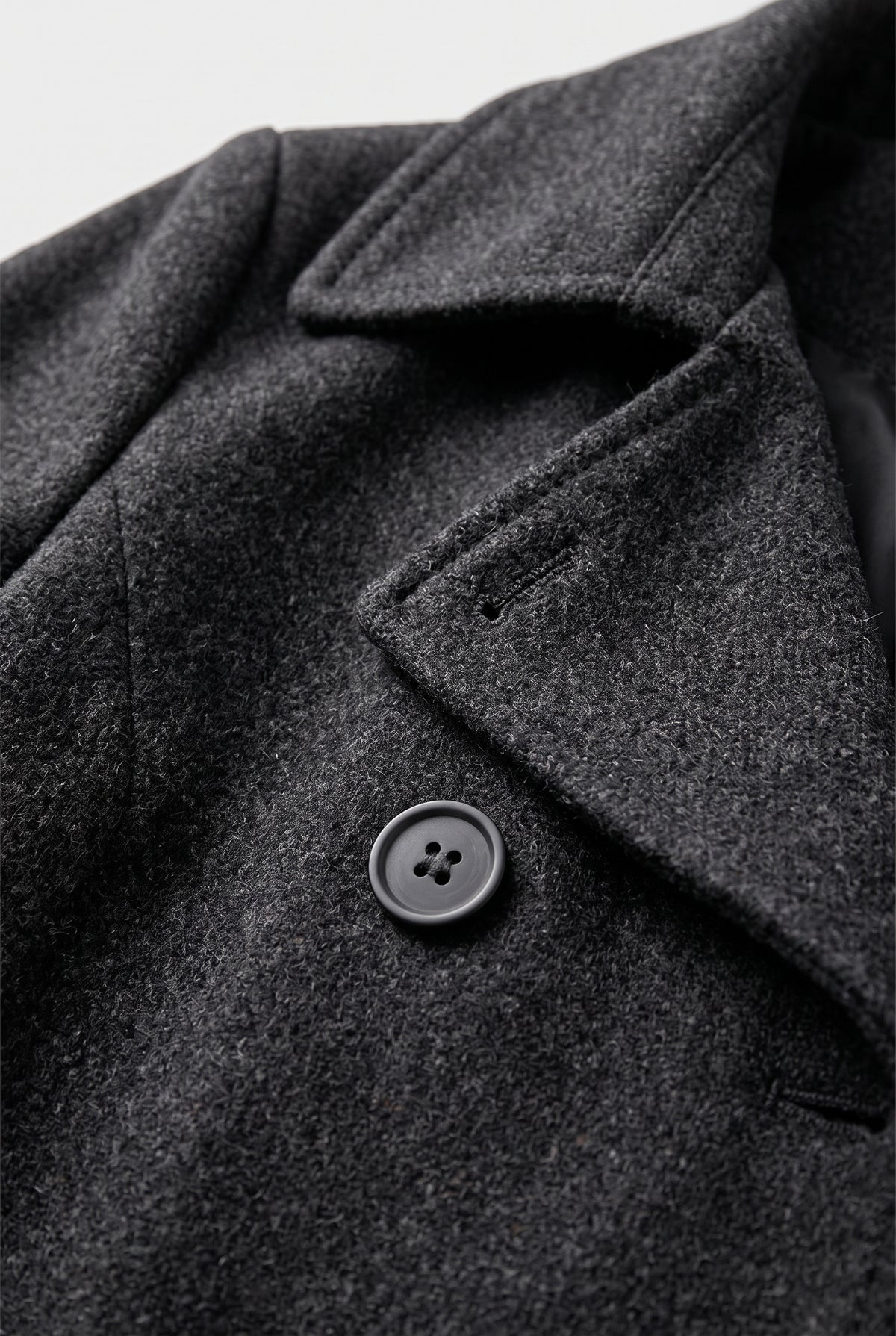 Black Long Trench Coat — Black