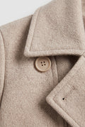 Black Long Trench Coat — Pink