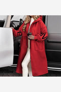Women's Cappotto knit letter Cappuccio zip maniche maglia lettering