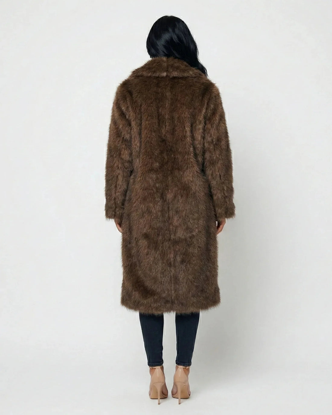 SIENNA LONG FAUX FUR COAT