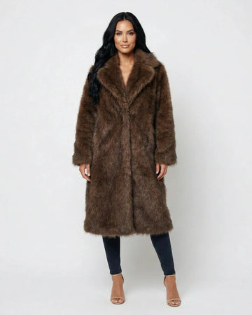 SIENNA LONG FAUX FUR COAT