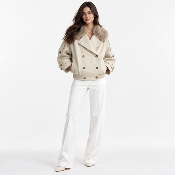 VENICE FAUX COLLAR SHORT JACKET