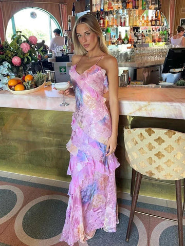 Cassidy - Charming Ruffle Maxi Dress